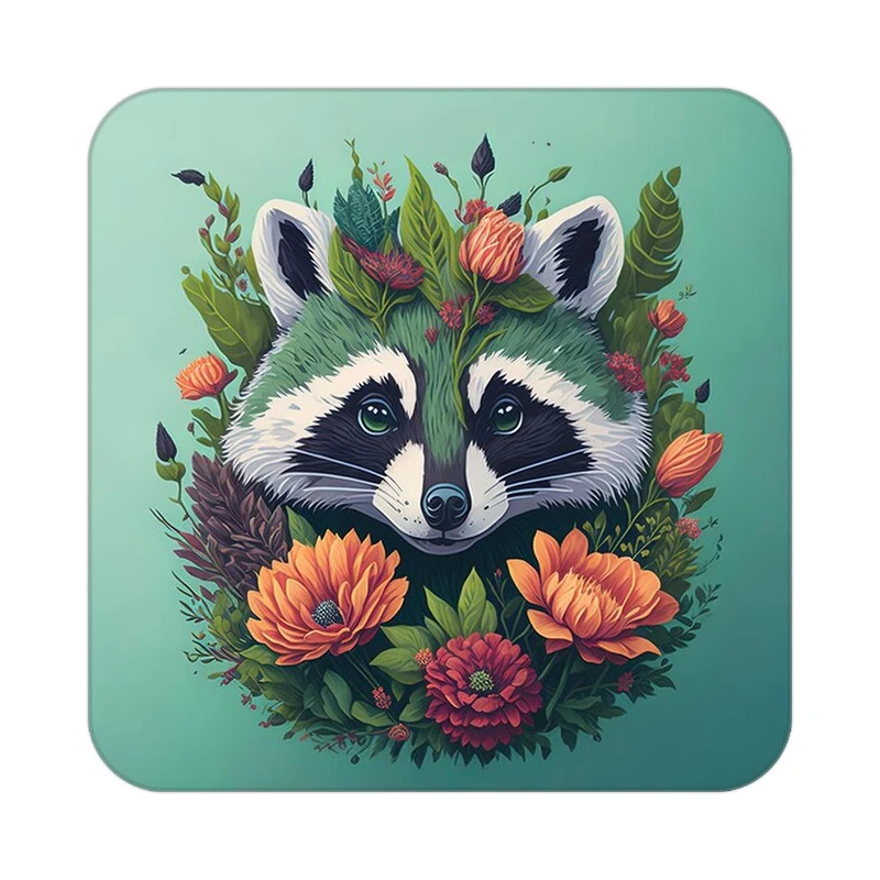 زیر لیوانی کاکتی طرح حیوانات رنگی مدل mp26980