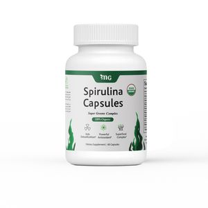 کپسول خوراکی جلبک اسپیرولینا ام جی بسته 60 عددی