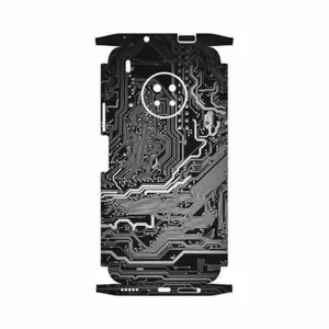 MAHOOT Black Printed Circuit Board-FullSkin Cover Sticker for Huawei Y9a