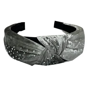 تل مو زنانه مدل نگینی مخملی