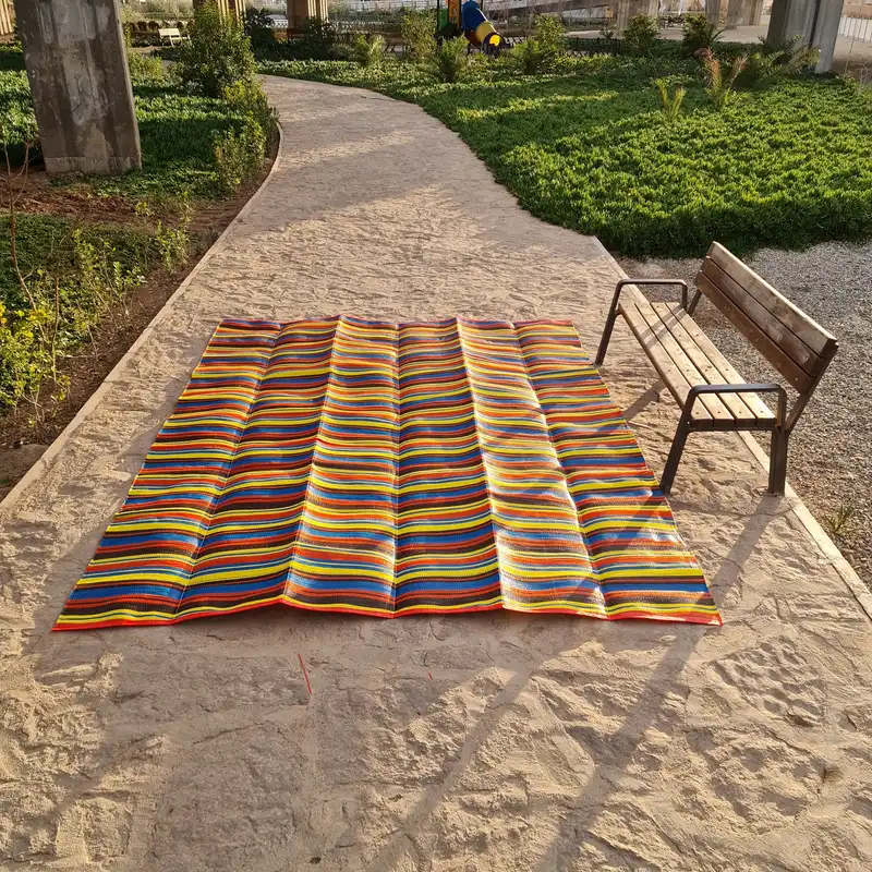 زیر انداز سفری 16 نفره الماس مدل حصیری  10