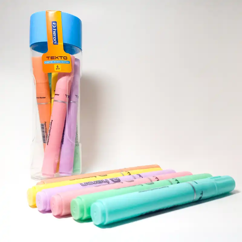 ماژیک علامت گذار هرون مدل پاستیلی بسته 6 عددی