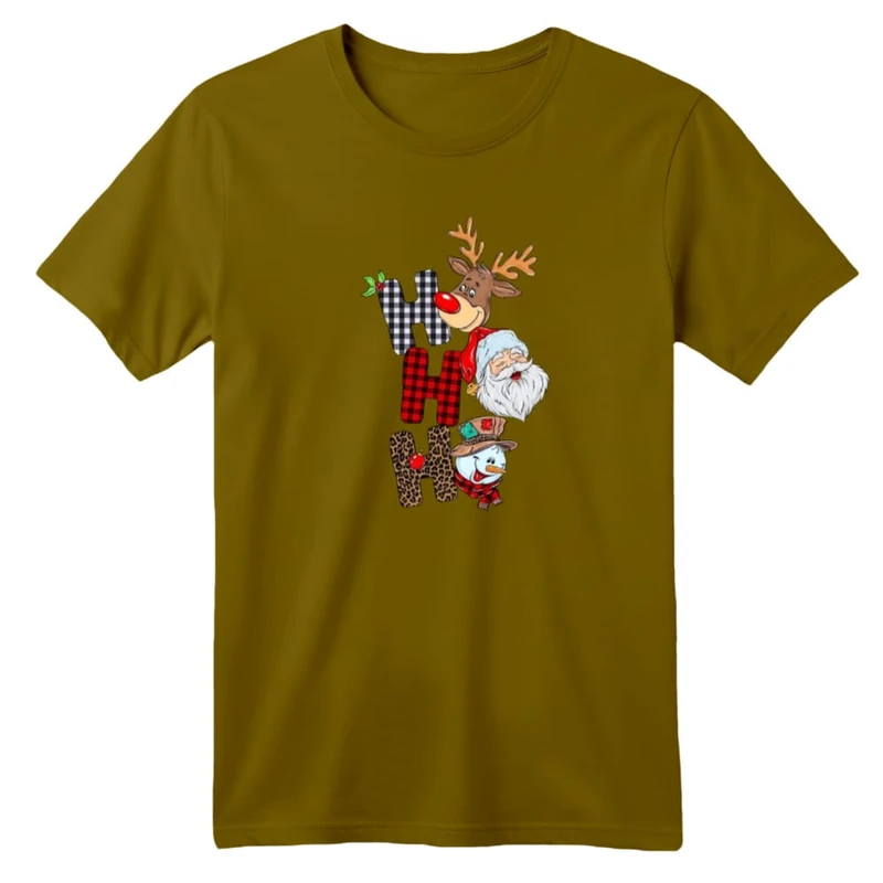 تی شرت آستین کوتاه بچگانه مدل گوزن کریسمس کد 21