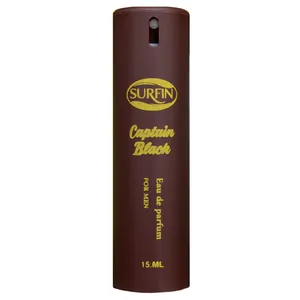 عطر جیبی مردانه سورفین مدل Captain Black حجم 15 میلی لیتر