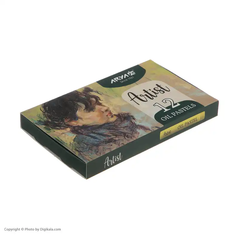 پاستل 12 رنگ آریا مدل ARTIST کد 2601