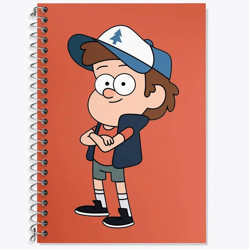 دفتر لغت 50 برگ خندالو مدل دیپر انیمیشن آبشار جاذبه Gravity Falls کد 26082