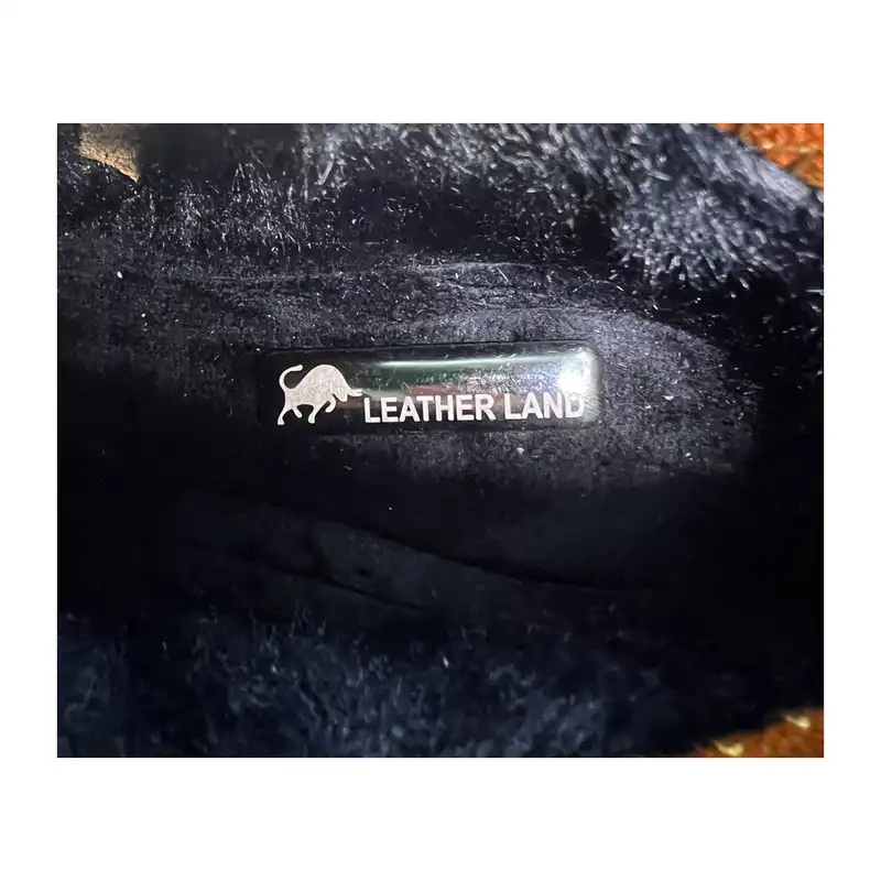 نیم بوت زنانه سرزمین چرم کد 145316 رنگ عسلی