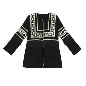 مانتو زنانه مدل سوزن دوزی و آینه