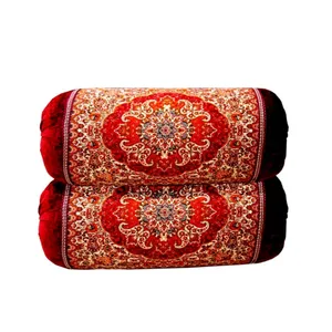 پشتی ترمه مدل شاه نشین طرح خانسالار کد 60060 بسته دو عددی