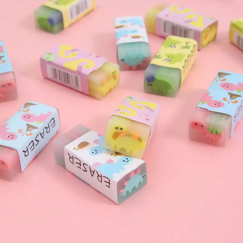 پاک کن مدل مغز دار طرح دایناسور بسته 4 عددی