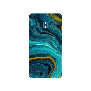 MAHOOT Turquoise marblewith golden streaks Cover Sticker for Nokia 2.1