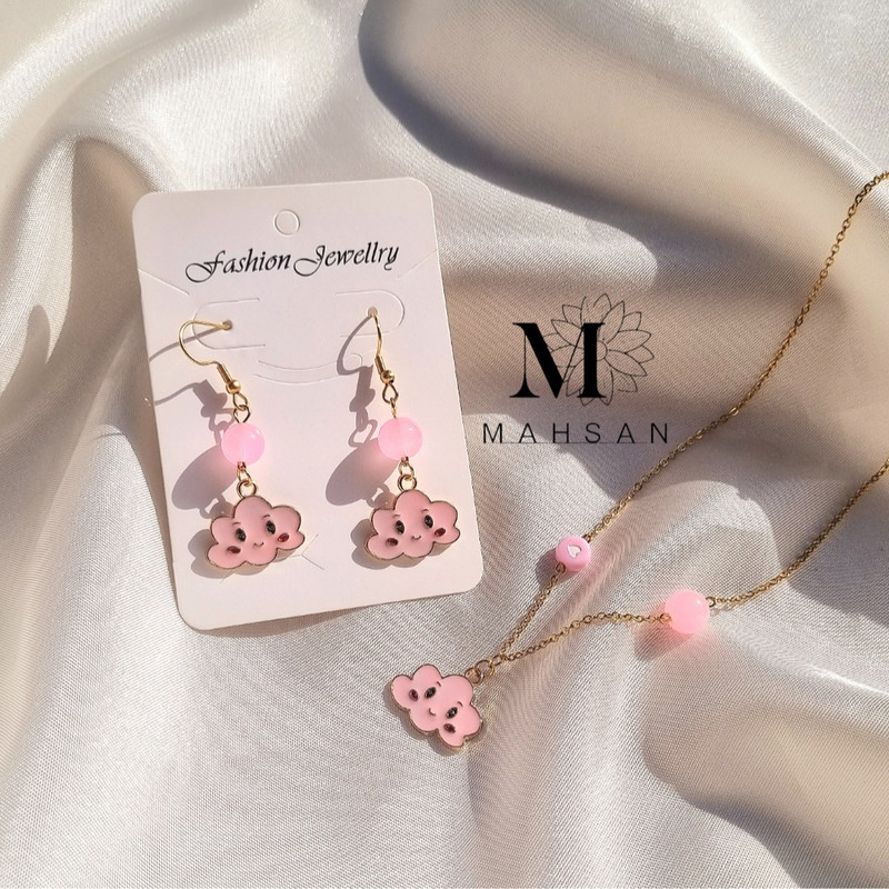 نیم ست دخترانه مدل ابر خوشحال