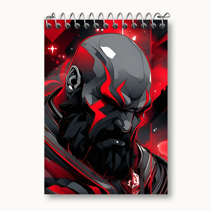 دفتر یادداشت 50 برگ خندالو طرح گاد آف وار (God Of War) کد N4522
