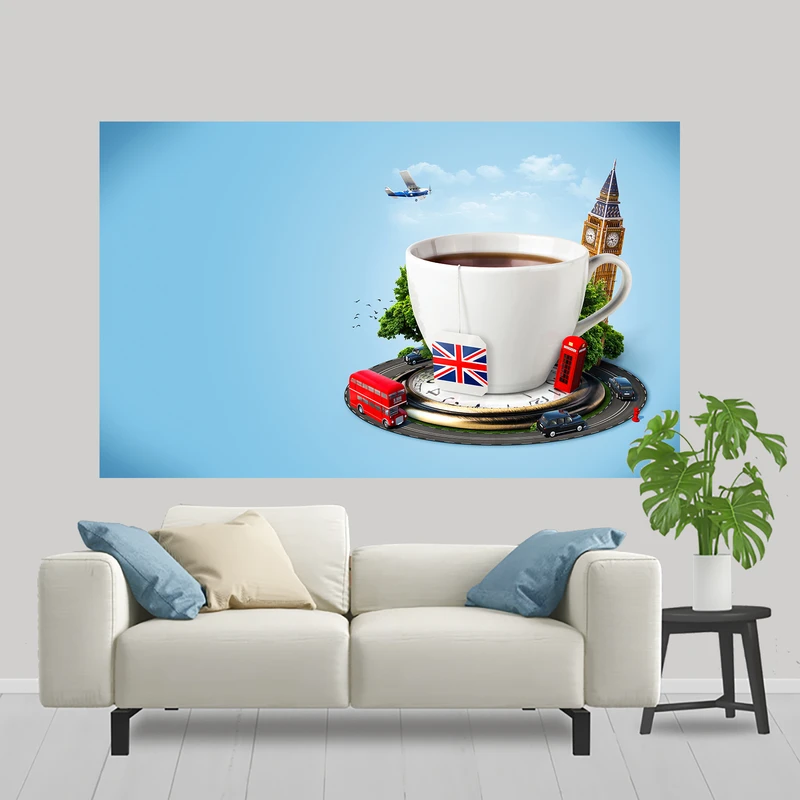 پوستر پارچه ای مدل آژانس هواپیمایی کد 015