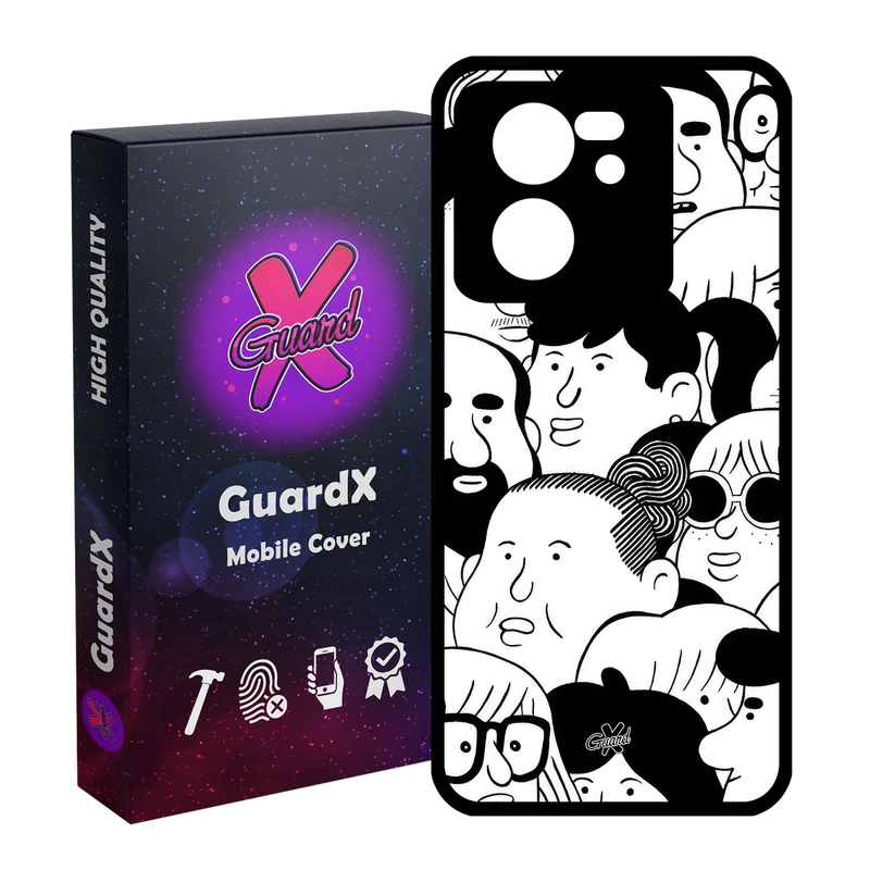کاور گارد ایکس طرح آدم مدل Glass10641 مناسب برای گوشی موبایل شیائومی 13T/13T Pro/Redmi K60 Ultra