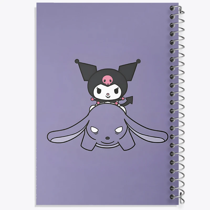 دفتر ژورنال نویسی 50 برگ خندالو مدل نقطه ای طرح کرومی (Kuromi) کد N4797