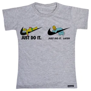 تی شرت آستین کوتاه پسرانه مدل Just Do It LATER کد MH1365