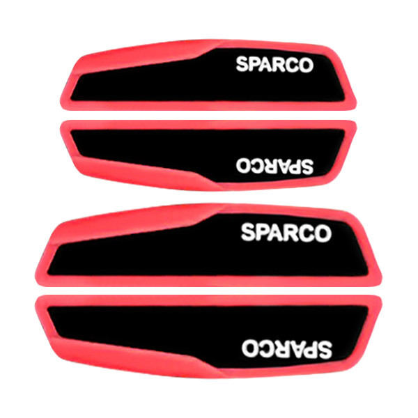 Red Sparco Rims قیمت و خرید ضربه گیر درب خودرو اس پی اس مدل SPARCO RED مجموعه 4عددی