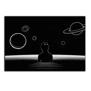 تابلو شاسی بکلیت طرح نقاشی مینیمال منظومه شمسی مدل SH-S5583