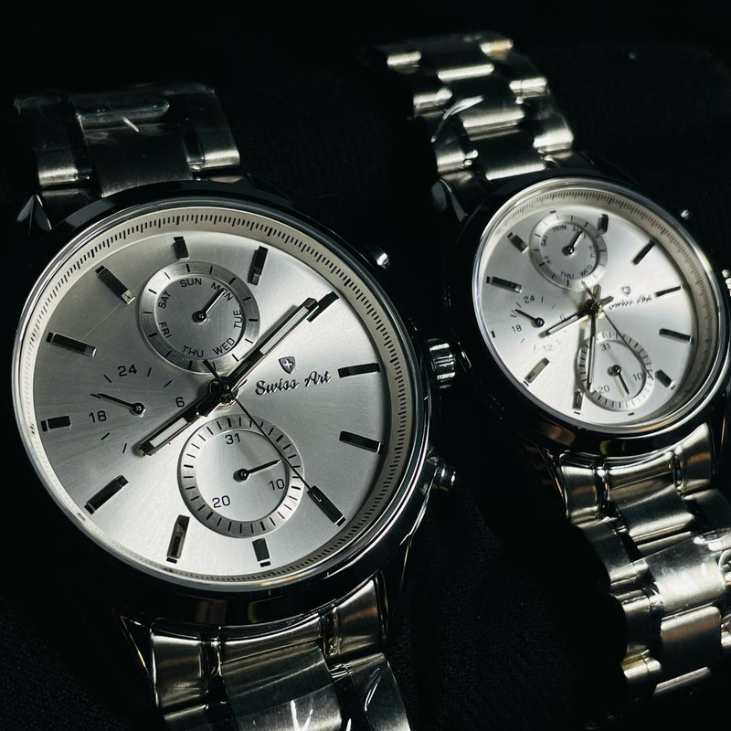 ست ساعت مچی عقربهای زنانه و مردانه سوئیس آرت مدل 920134/135-01