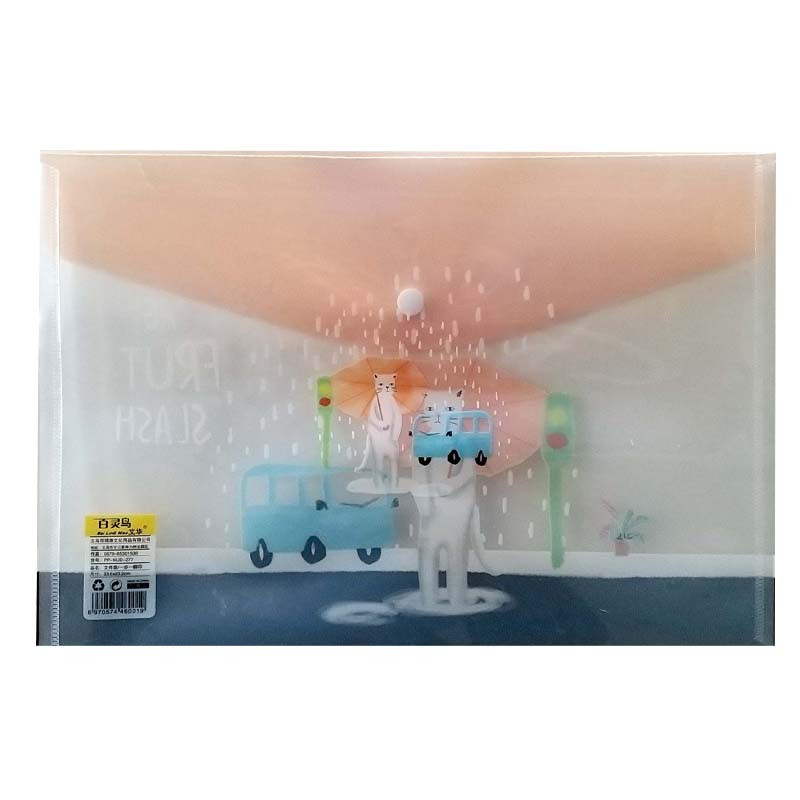 پوشه دکمه دار مدل گربه در باران کد C-302