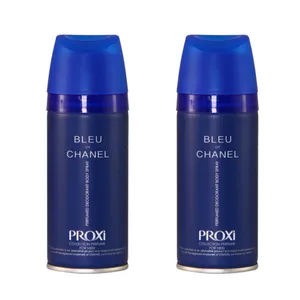 اسپری خوشبو کننده بدن مردانه پروکسی مدل BLUE DE CHANEL حجم 150 میلی لیتر مجموعه 2 عددی