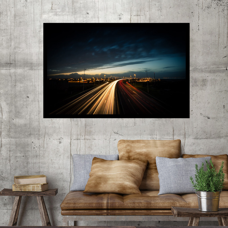 تابلو نوری بکلیت طرح مسیرهای نور بزرگراه مدل B-MO1678