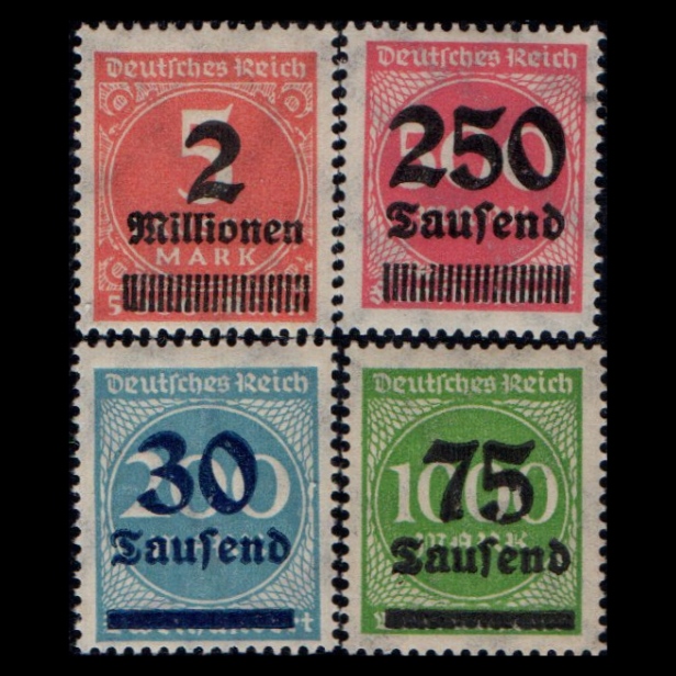 تمبر یادگاری مدل آلمان رایش مجموعه 4 عددی 