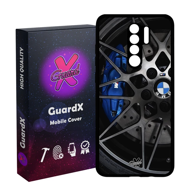 کاور گارد ایکس طرح BMW مدل Glass10437 مناسب برای گوشی موبایل شیائومی Redmi 9/Redmi 9 Prime/Poco M2