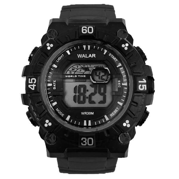 ساعت مچی دیجیتال پسرانه والار مدل اسپرت ضدآب چراغدار کد 102