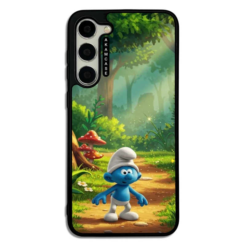 کاور آکام مدل AMC-WSGS23P-SMURFS-7 مناسب برای گوشی موبایل سامسونگ Galaxy S23 Plus