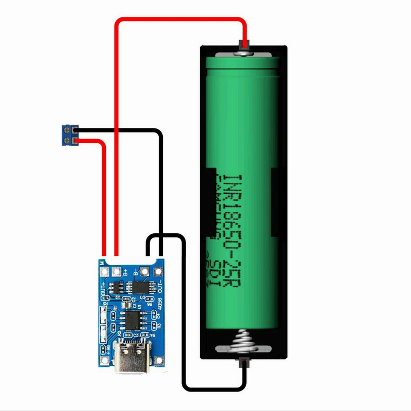 ماژول شارژر باتری مدل TP- 4056 Micro USB TypeC