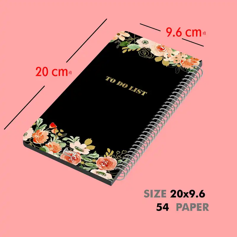 سالنامه سال 1403 مستر راد مدل to do list طرح پلنر گل کد fiory 2319