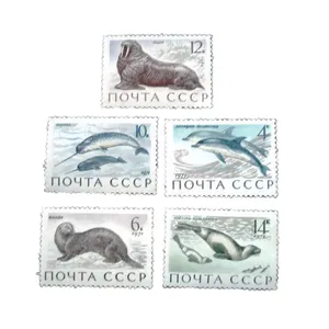 تمبر یادگاری مدل فک دریایی روسیه کد DS4549 مجموعه 5 عددی