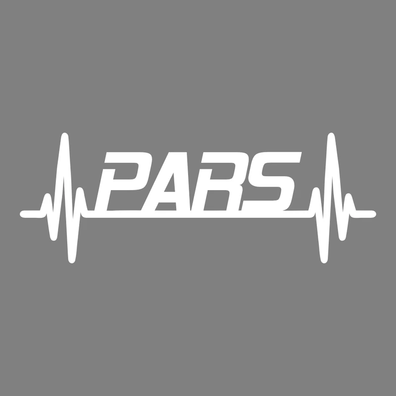 برچسب بدنه خودرو طرح ضربان قلب PARS کد MT-W408 مناسب برای پارس
