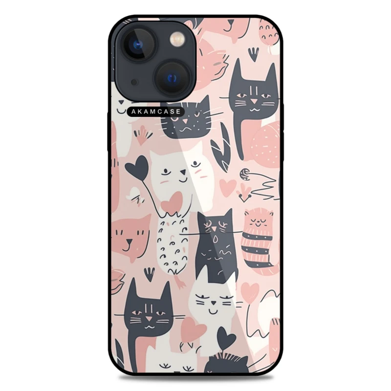 کاور آکام مدل AMC-WA13M-CATS-40 مناسب برای گوشی موبایل اپل iPhone 13 Mini