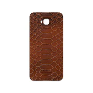 MAHOOT Brown-Snake-Leather Cover Sticker for Asus Zenfone 4 Selfie