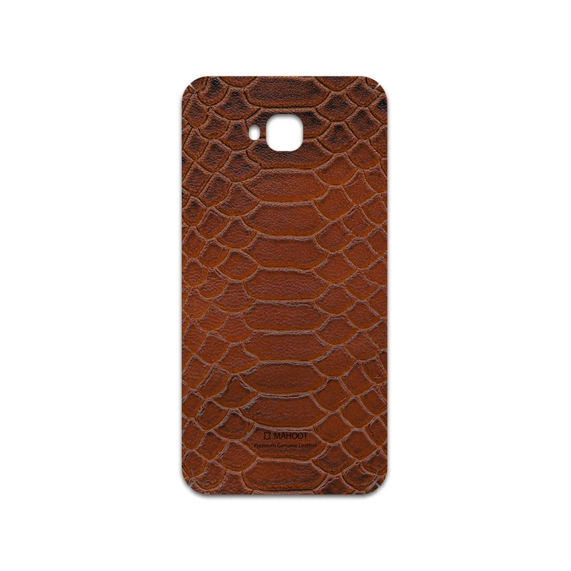 برچسب پوششی ماهوت مدل Brown-Snake-Leather مناسب برای گوشی موبایل ایسوس Zenfone 4 Selfie