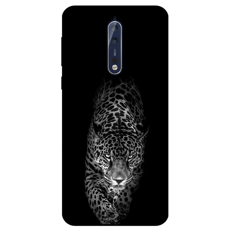 کاور مگافون طرح پلنگ مدل 1879 مناسب برای گوشی موبایل نوکیا 8 