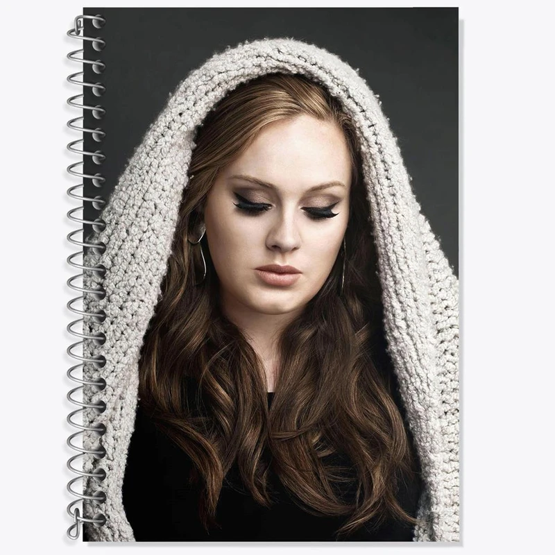 دفتر زبان 50 برگ خندالو مدل سه خط طرح ادل Adele کد 19004