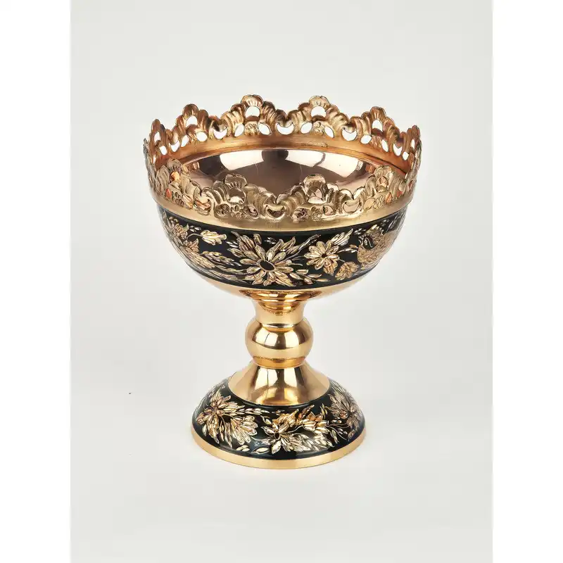 آجیل خوری مسی مدل الماس تراش کد 16