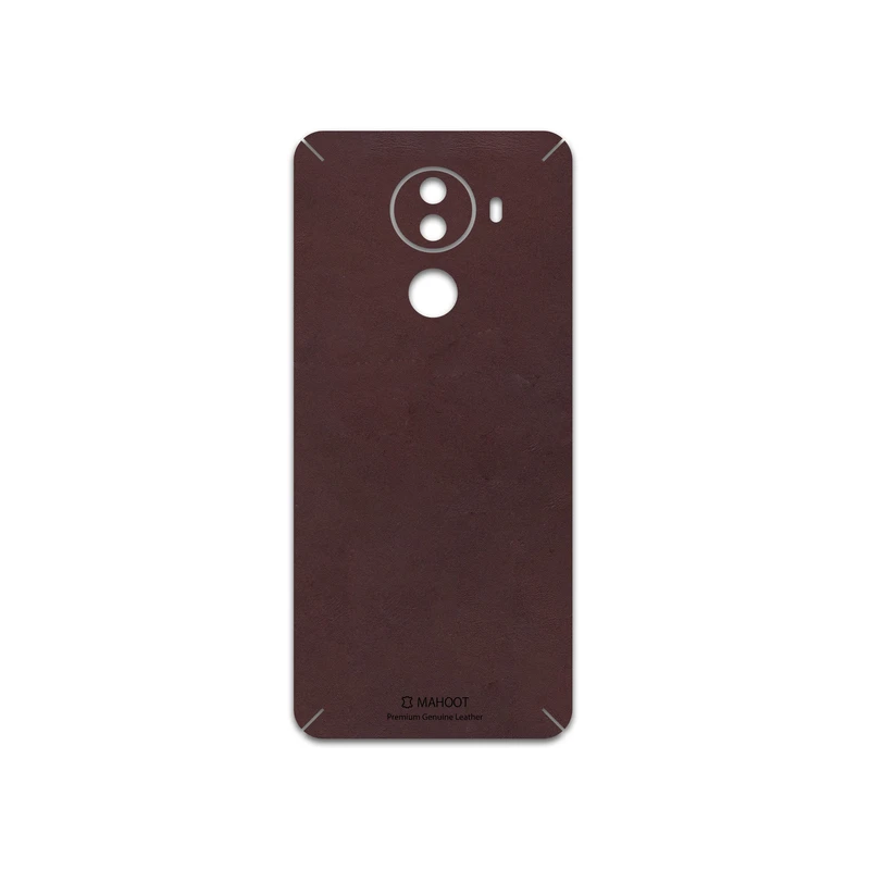 برچسب پوششی ماهوت مدل Matte-Dark-Brown-Leather مناسب برای گوشی موبایل جی ال ایکس M1