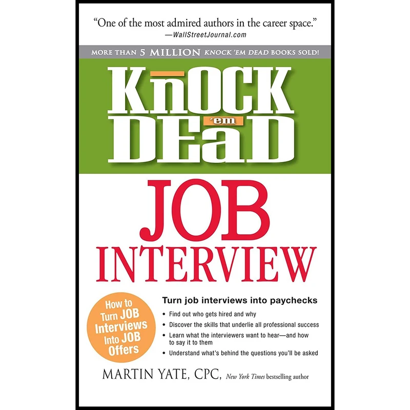 کتاب Knock ,em Dead Job Interview اثر Martin Yate انتشارات Adams Media