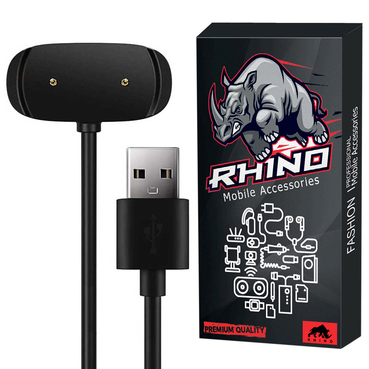 کابل شارژ راینو مدل R-Charge مناسب برای ساعت هوشمند امیزفیت GTR 3 / GTR 3 Pro