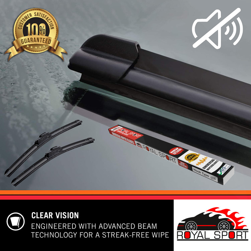 تیغه برف پاک‌کن رویال اسپرت مدل FLAT PRO مناسب برای سایپا شاهین بسته 2 عددی