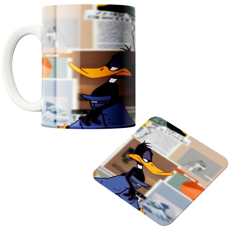 ماگ پادآفرین مدل اردک کد 410 به همراه زیر لیوانی 