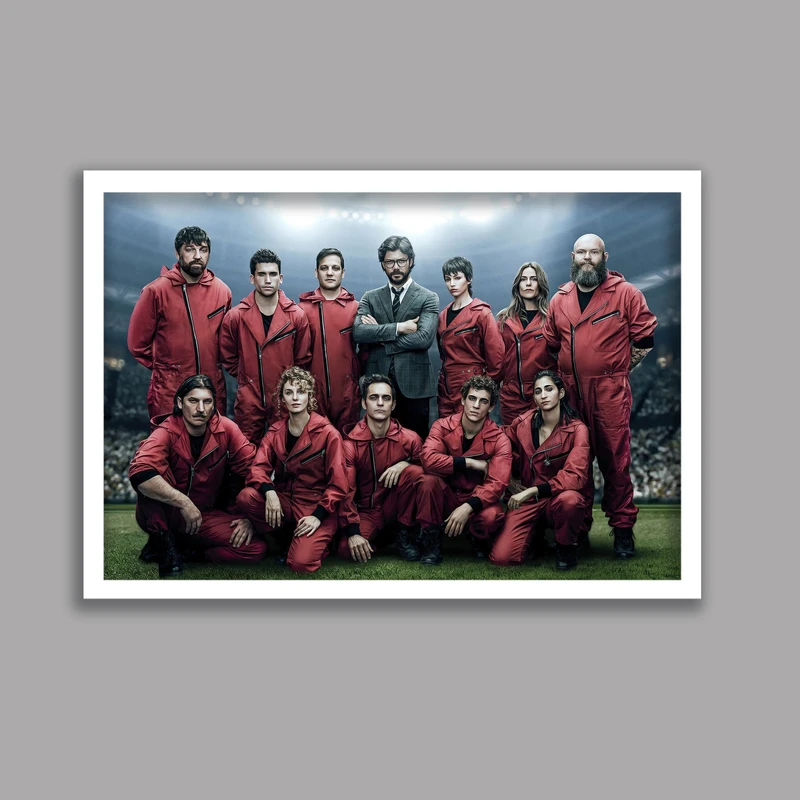 تابلو مدل سریال خانه کاغذی Money Heist کد LA-G10667