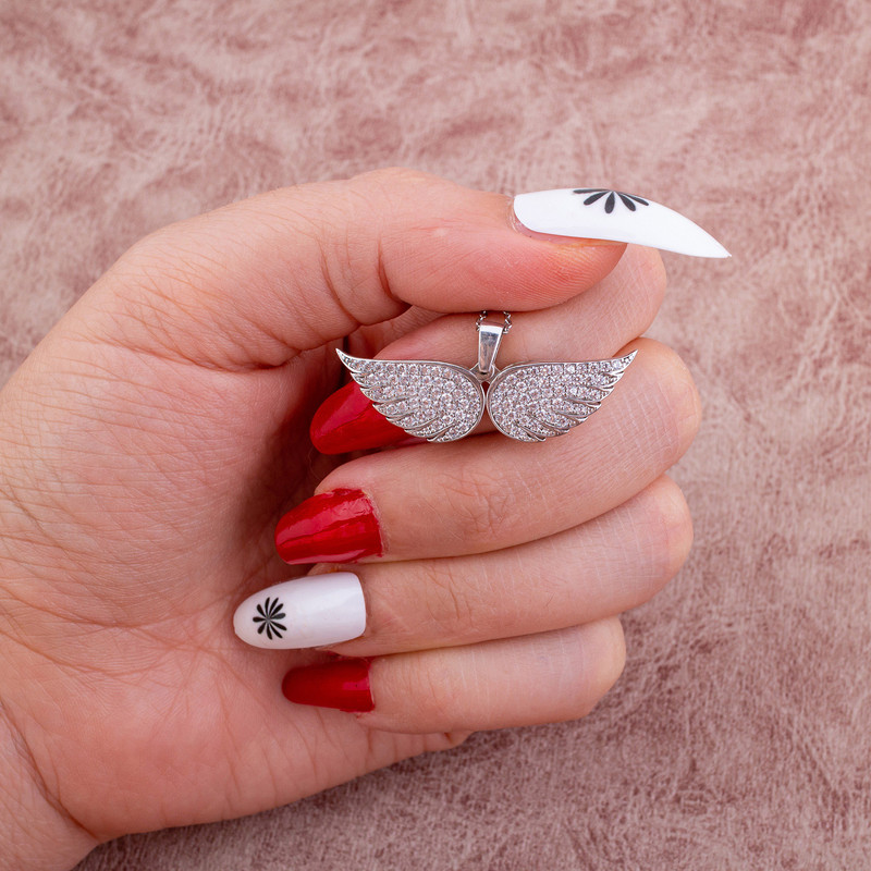 نیم ست نقره زنانه مدل AVN_N108