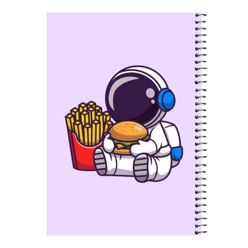 دفتر مشق 80 برگ اس جی مدل فضانورد کد1 