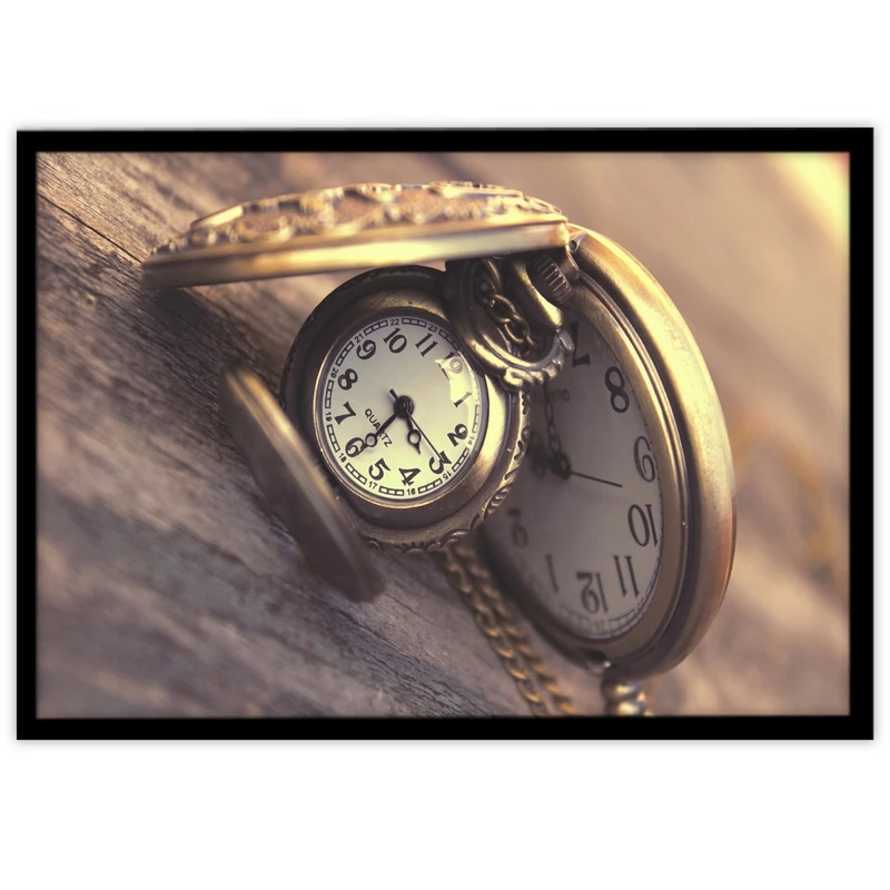 تابلو بکلیت طرح ساعت جیبی مدل B-10266